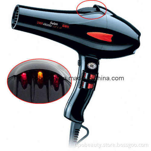 Powerful Professional Hair Dryer #6811 with 3 Light